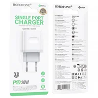 СЗУ Borofone BA99A Breeze PD20W (1USB-C) White