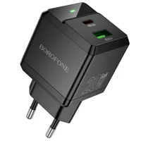 СЗУ Borofone BN19 Intenso PD20W+QC3.0 (1USB-A/1C) Black
