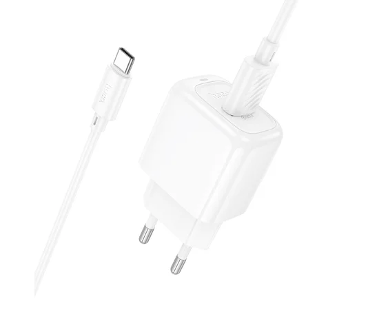 СЗУ Hoco CS52A Surplus QC3.0 (1USB-A) + кабель USB to Type-C White