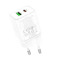 СЗУ Borofone BN7 PD20W+QC3.0 (1USB-A/1C) White