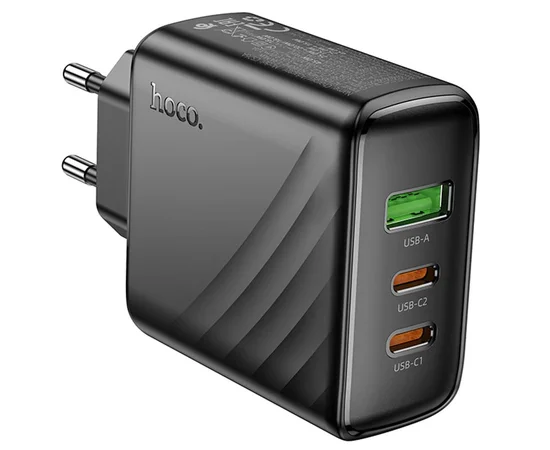 СЗУ Hoco CS26A Article PD45W (1USB-A/2C) Black