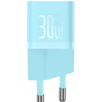 СЗУ Baseus GaN5 Fast Charger (mini) 30W (1USB-C) + кабель Type-C to Type-C (P10110902) Galaxy Blue