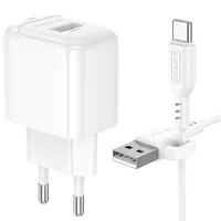СЗУ Borofone BAS42A Potential QC3.0 (1USB-A) + Type-C White