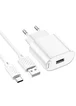 СЗУ Hoco C109A Fighter 10.5W (1USB-A) + кабель USB to Type-C White