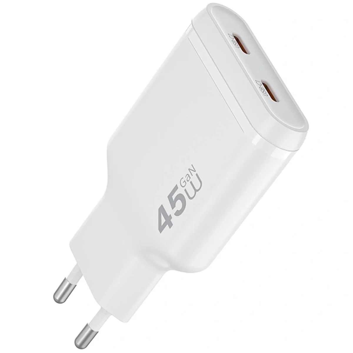 СЗУ WIWU G034 Essen PD45W GaN (2USB-C) White