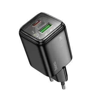 СЗУ Hoco N53 Monsoon PD30W+QC3.0 (1USB-A/1C) Black