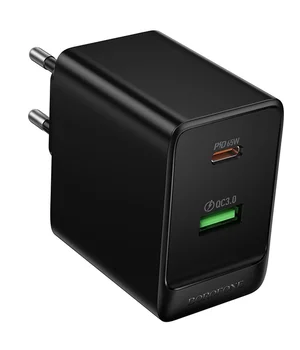 СЗУ Borofone BAS17A Erudite PD65W+QC3.0 (1USB-A/1C) Black