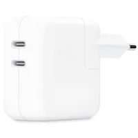 СЗУ 35W Dual Power Adapter для Apple (2USB-C) (AAA) (box) White