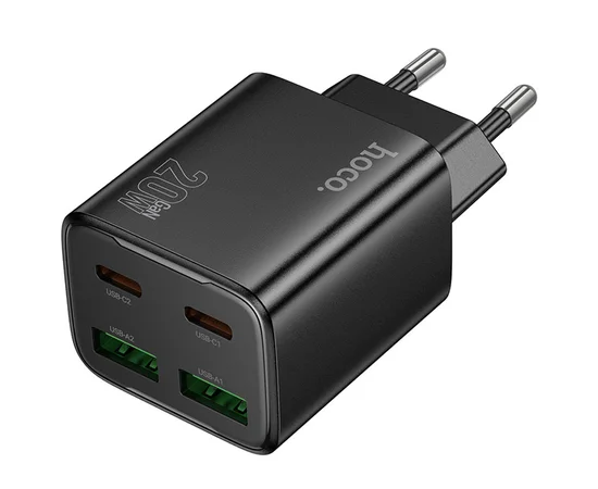 СЗУ Hoco N55 Fundador PD20W four-port (2USB-A/2C) Black