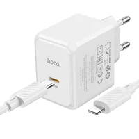 СЗУ HOCO CS13A Ocean PD20W (1USB-C) + Type-C to Lightning White