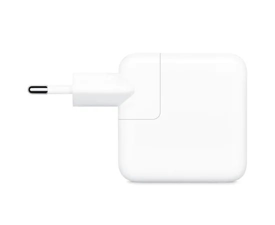 СЗУ 35W Dual Power Adapter for Apple (2USB-C) (AAA) (box) White