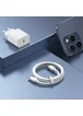СЗУ Usams US-CC226 Kit-Yi Ser. 20W (1USB-C) + кабель Type-C to Type-C White