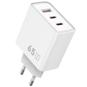 СЗУ WIWU G005 Essen PD65W+QC3.0 GaN (1USB-A/2C) White
