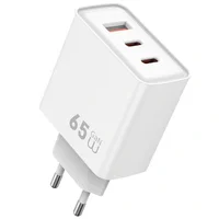 СЗУ WIWU G005 Essen PD65W+QC3.0 GaN (1USB-A/2C) White
