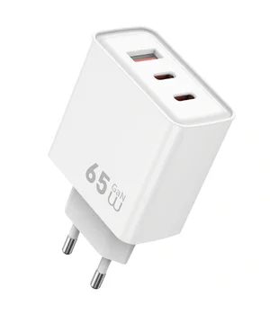 СЗУ WIWU G005 Essen PD65W+QC3.0 GaN (1USB-A/2C) White