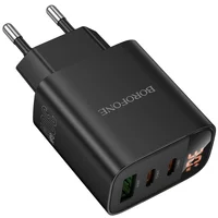 СЗУ Borofone BA98A Ilustre with digital display PD30W (1USB-A/2C) Black