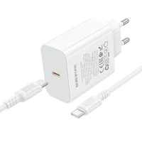 СЗУ Borofone BA109A Star PD40W (1USB-C) + кабель Type-C to Type-C White