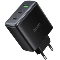 СЗУ Hoco C160A Upgrade PD65W+QC3.0 (1USB-A/2C) Black