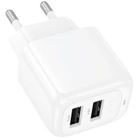 СЗУ Hoco CS51A Surplus (2USB-A) White