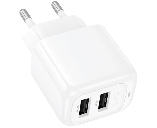 СЗУ Hoco CS51A Surplus (2USB-A) White