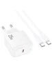 СЗУ Hoco CS53A Surplus PD25W (1USB-C) + кабель Type-C to Type-C White