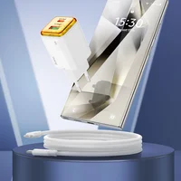 СЗУ Hoco N53 Monsoon PD30W+QC3.0 (1USB-A/1C) + Type-C to Type-C White