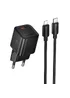 СЗУ Hoco N66 Ingenious PD35W (1USB-C) + кабель Type-C to Lightning Black