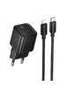 СЗУ Hoco N66 Ingenious PD35W (1USB-C) + кабель Type-C to Lightning Black