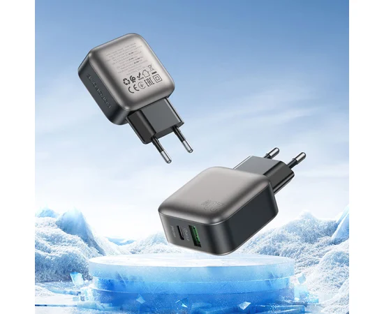 СЗУ Borofone BAS54A Absolute PD20W+QC3.0 (1USB-A/1C) Black