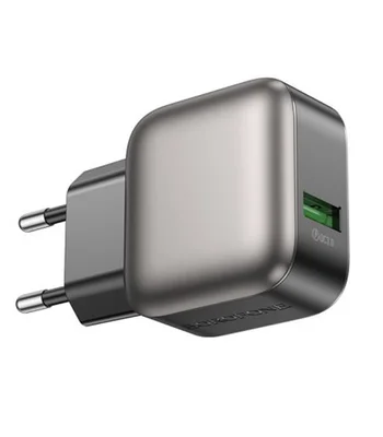 СЗУ Borofone BAS52A Absolute QC3.0 (1USB-A) + Type-C Black
