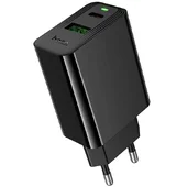 СЗУ Hoco CS95A Leader PD30W+QC3.0 (1USB-A/1C) Black