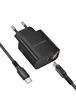 СЗУ Borofone BA97A PD30W (1USB-C) + кабель Type-C to Type-C Black