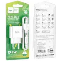 СЗУ Hoco C106A Leisure 10.5W (1USB-A) + кабель USB to Lightning White
