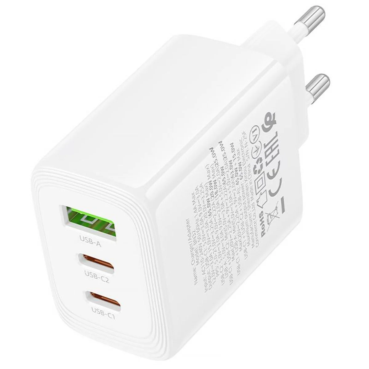 СЗУ Borofone BN32 Cargador PD65W (1USB-A/2C) White