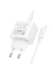 СЗУ Hoco CS53A Surplus PD25W (1USB-C) + Type-C to Lightning White