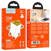 СЗУ Hoco N53 Monsoon PD30W+QC3.0 (1USB-A/1C) White