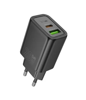 СЗУ Hoco N61 Gentle PD20W+QC3.0 (1USB-A/1C) Black