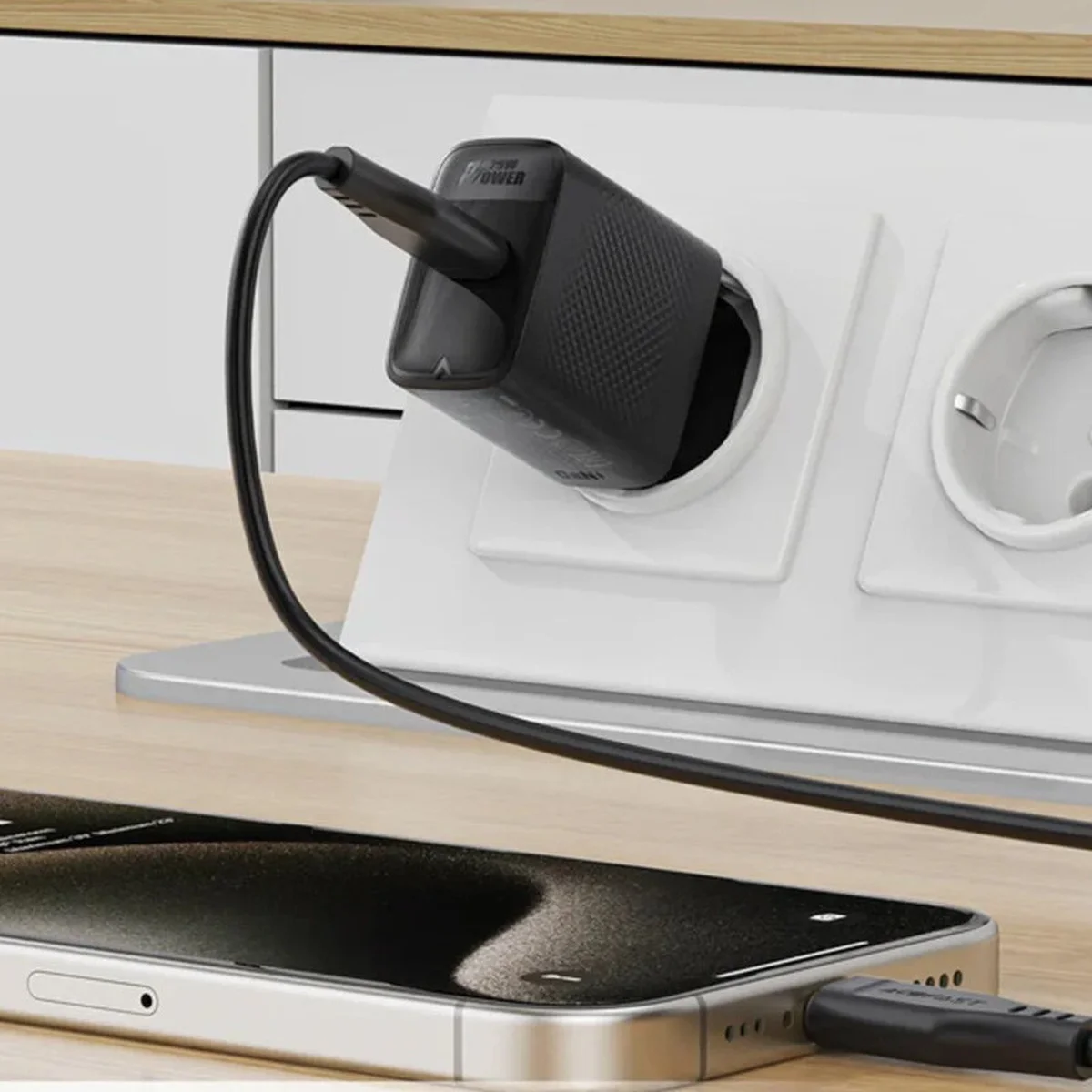 СЗУ Acefast A104 GaN PD25W (1USB-C) Black