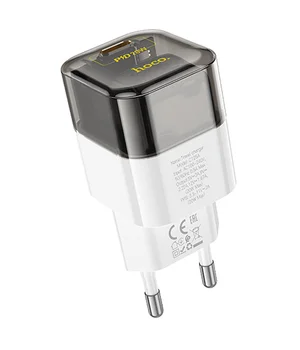 СЗУ Hoco C125A Transparent PD20W (1USB-C) Transparent black