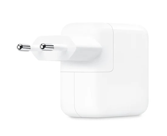 СЗУ 35W Dual Power Adapter for Apple (2USB-C) (AAA) (box) White