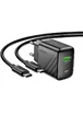 СЗУ Hoco CS25A Rico PD20W+QC3.0 (1USB-A/1C) + кабель Type-C to Type-C Black