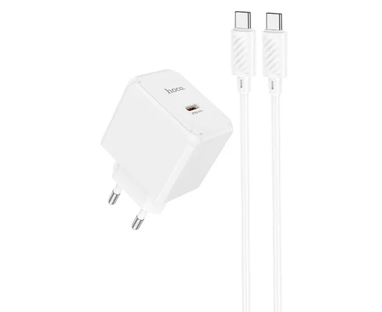 СЗУ HOCO CS13A Ocean PD20W (1USB-C) + Type-C to Type-C White