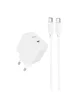 СЗУ HOCO CS13A Ocean PD20W (1USB-C) + Type-C to Type-C White