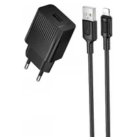 СЗУ Borofone BAS71A Source 10.5W (1USB-A) + кабель USB to Lightning Black