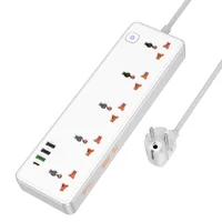 Удлинитель Hoco AC14A Rico PD30W (3USB-A/1C/5xSocket) (1.5m) White