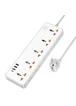 Подовжувач Hoco AC14A Rico PD30W (3USB-A/1C/5xSocket) (1.5m) White