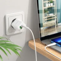 СЗУ Borofone BN7 PD20W+QC3.0 (1USB-A/1C) + Type-C to Lightning White