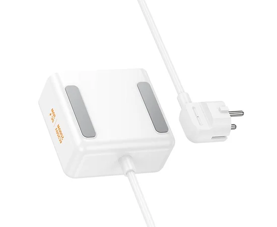 Подовжувач Hoco AC27 Descanso (PD30W/2C/1A/2xSocket) (2m) White