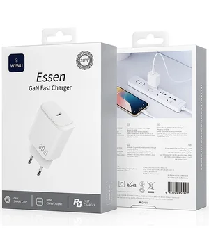 СЗУ WIWU G008 Essen PD30W GaN (1USB-C) White
