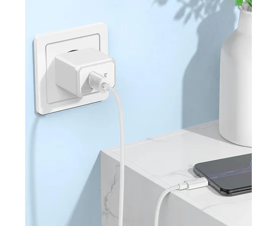 СЗУ Hoco CS12A QC3.0 (1USB-A/18W) White